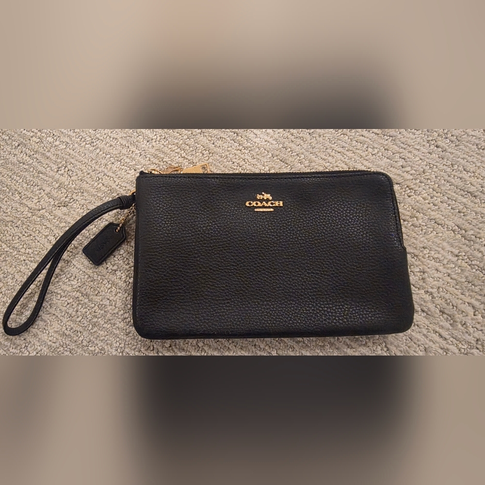 Coach Black Wristlet